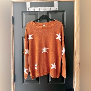 Orange Star Sweater